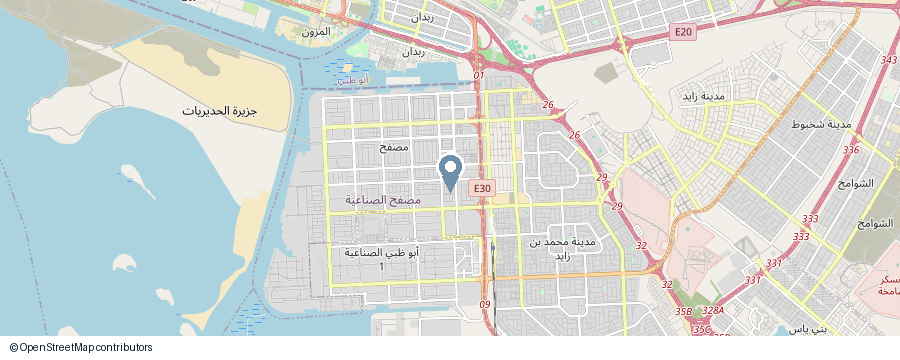 Map of the Abu Dhabi office area